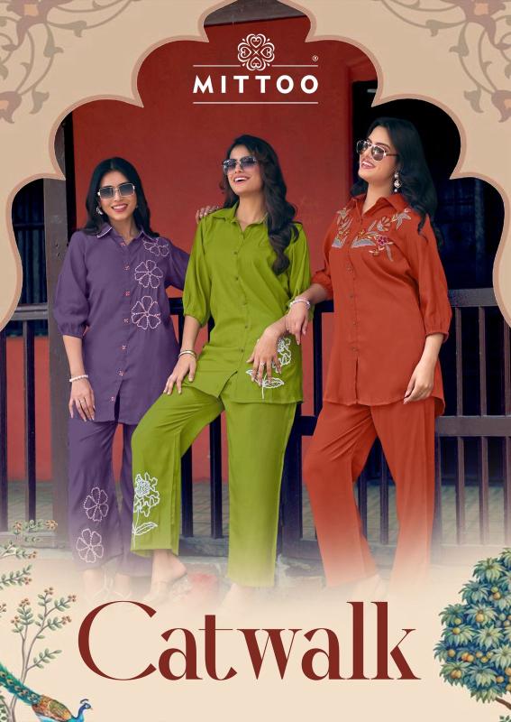 Mittoo cat walk coord set womens branded clothing wholesale